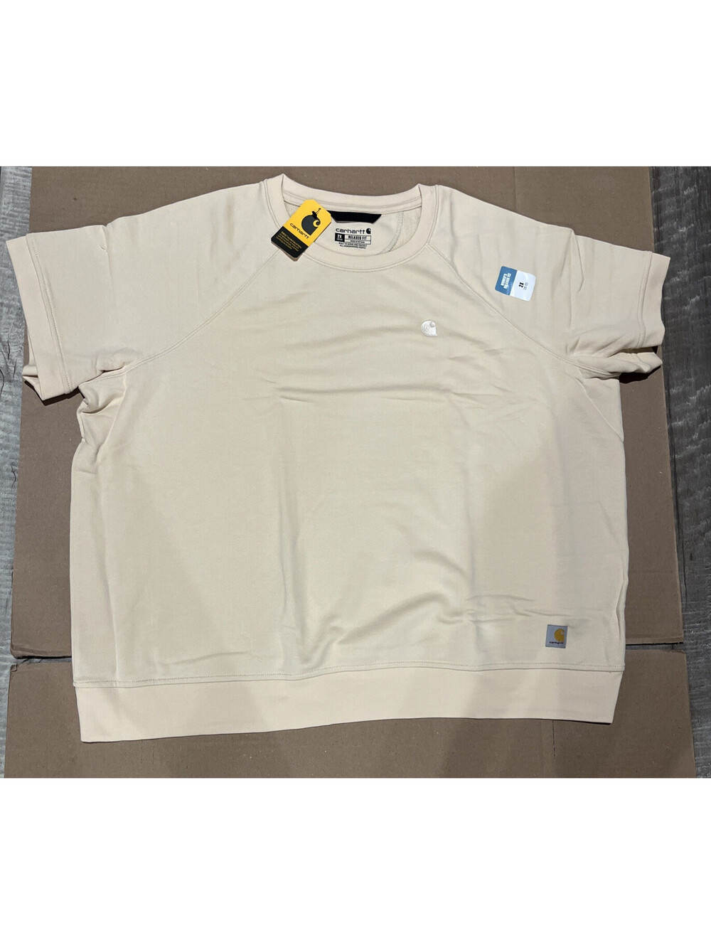 CARHARTT WOMEN’S RELAXED FIT FRENCH TERRY SHORT-SLEEVE SWEATSHIRT XXL 2XL Rare